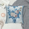 thumbnail image 2 of Leisuo Grandmillennial Home Decor, Blue Floral Pillow Cover for Decorative Aesthetic Pillows White, 2 of 5