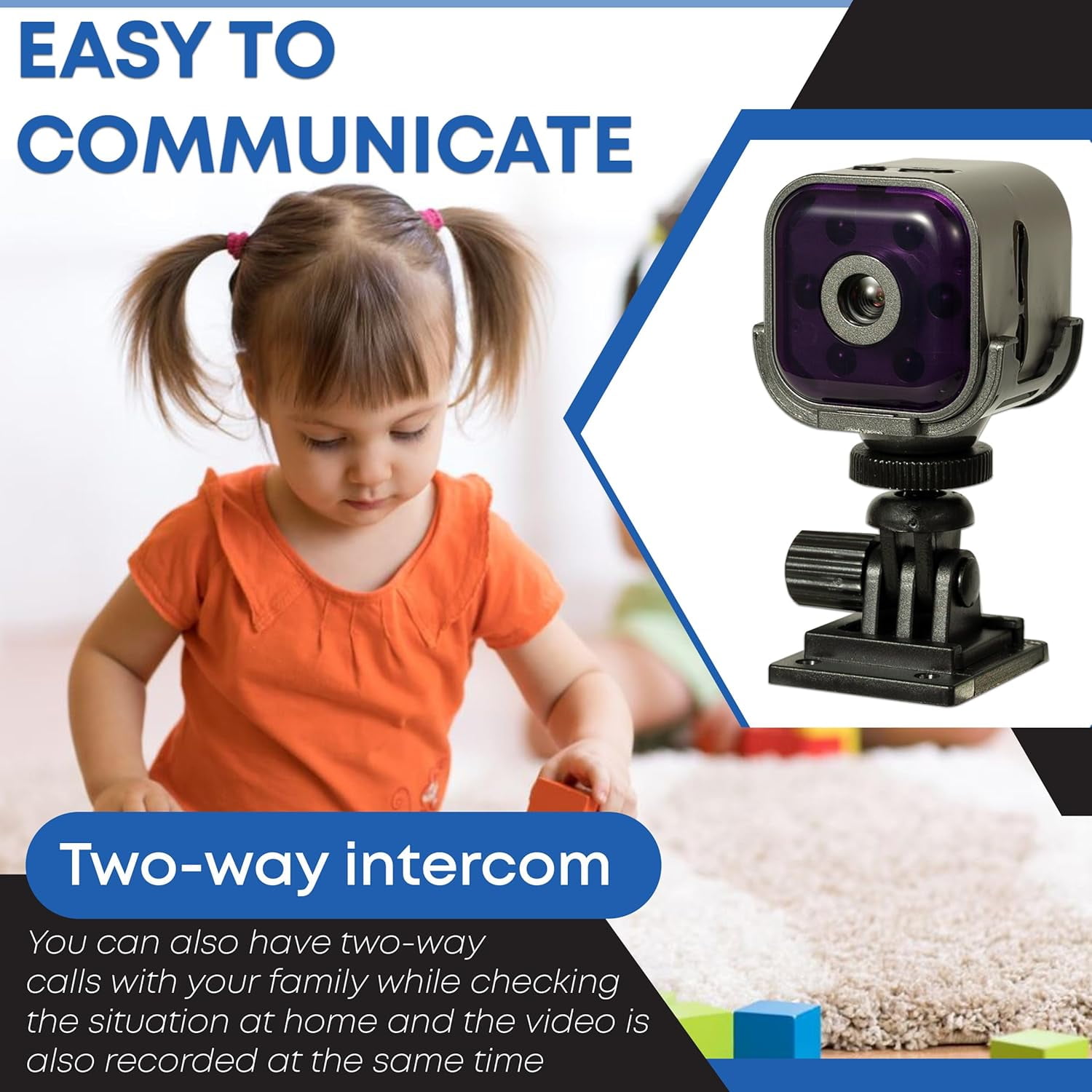 YS-yalot Mini Spy Camera Hidden Camera 1080p Wireless Mini WiFi Home Small Security Camera Nanny Cam, Portable Night Vision Home Surveillance Baby Monitor, Outdoor Monitor for Pets