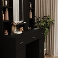 thumbnail image 6 of Mirror Dressing Table with Drawers Storage Cabinet, Dressing Table with Dressing Pad for Bedroom, Dressing Room Black, 6 of 7