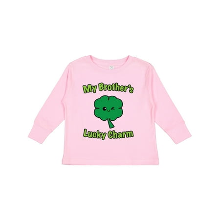 

Inktastic My Brother s Lucky Charm Gift Toddler Boy or Toddler Girl Long Sleeve T-Shirt