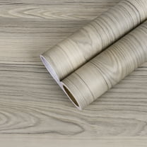 CHIHUT Light Grey Wood Grain Wallpaper for Countertops 12''x100'' Rustic Wood Peel and Stick Wallpaper for Kitchen Self Adhesive Removable Wallpaper Waterproof Wood Vinyl Wrap for Cabinets Furniture