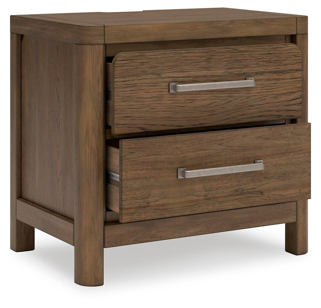 Signature Design by Ashley Cabalynn 2 Drawer Nightstand, Light Brown