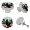 thumbnail image 4 of Sea Lion Crystal Knobs with Screws - 4-Pack Round Fluorescent Drawer Pulls, Glow-in-the-Dark Cabinet Pulls, Suitable for Cabinets, Wardrobes, 4 of 6
