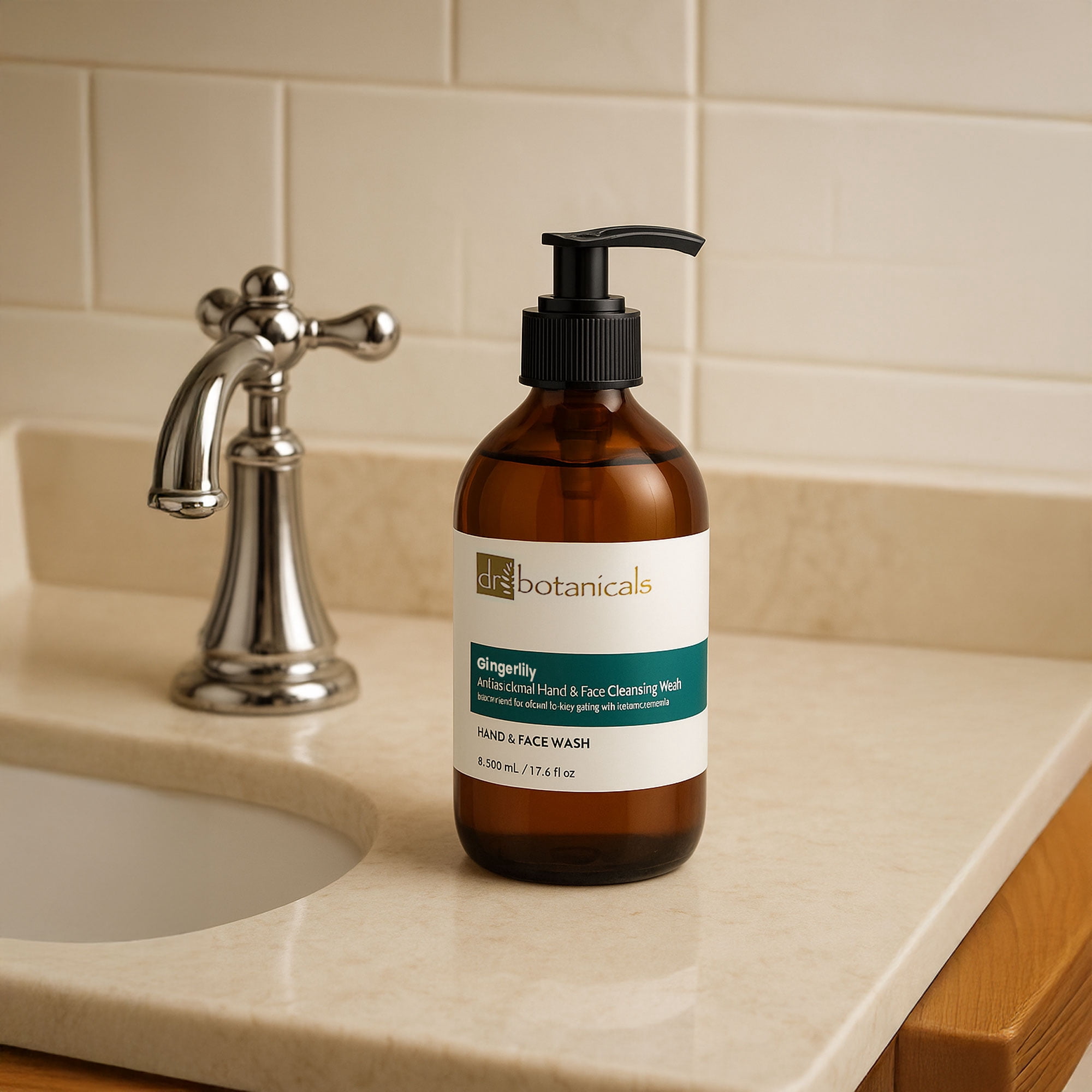 Dr Botanicals Gingerlily Antibacterial Hand  Face Cleansing Wash 500ml