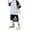 Black, variant on Toddler Boys Quick Drying Sports Tracksuits Short Sleeve T-Shirt Shorts Outfits, Sizes 3-4T