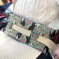 thumbnail image 3 of Artistic Cat Print Seatbelt Pillow - Mastectomy Post-Surgery Comfort Cushion - Heart Surgery Recovery Pad with Cats and Hearts Pattern, 3 of 7