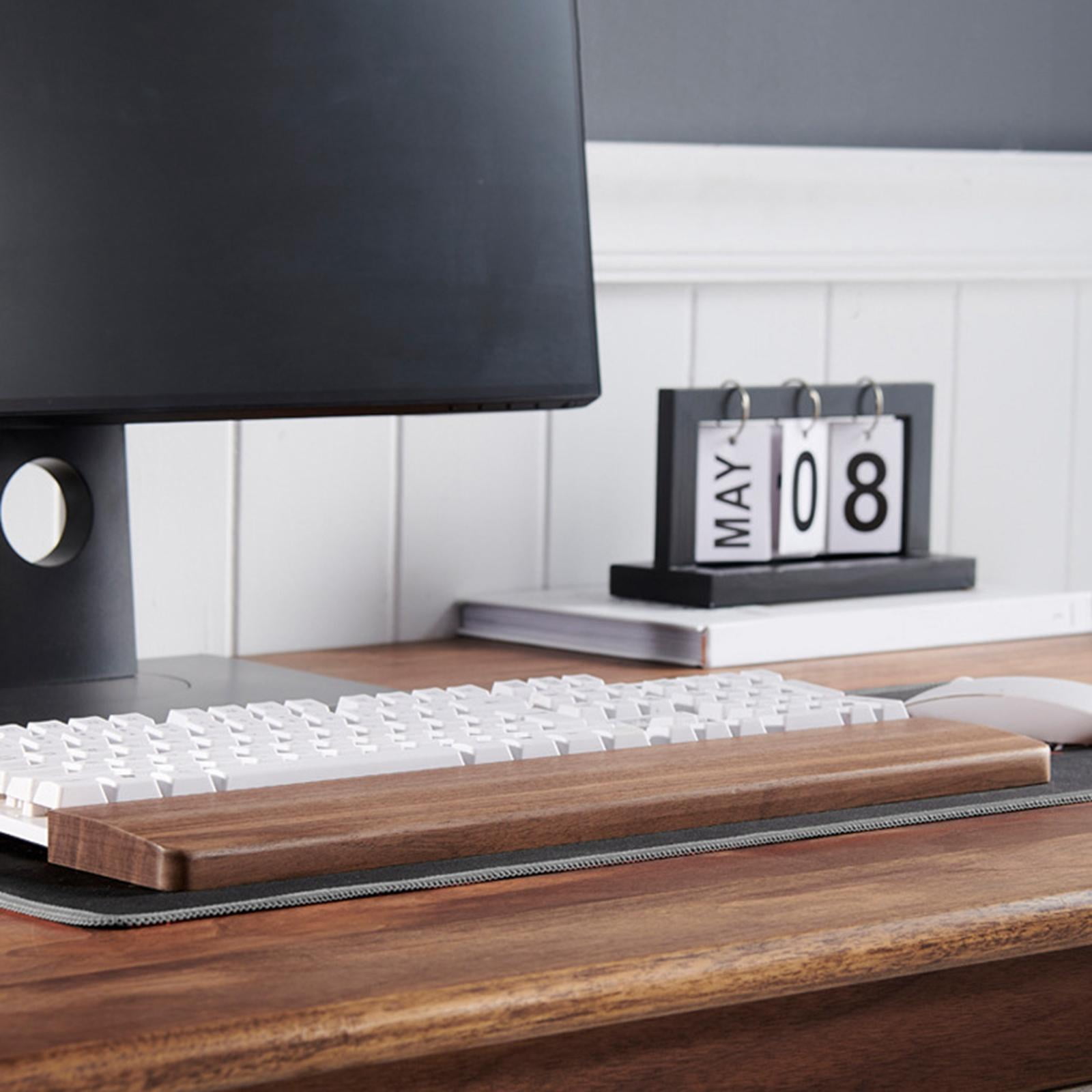 Wooden Keyboard Wrist Rest Durable Keyboard Wrist Guard Wrist Pad Length 36cm