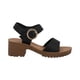 thumbnail image 1 of Zapatilla Mujer VOSSE Tacón Cómodas Abiertas Calor negro 27, 1 of 4
