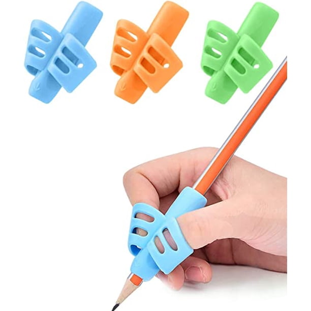 Empuñaduras de lápiz - Empuñaduras de lápiz para niños Escritura a mano Corrección de postura Entrenamiento Ayudas de escritura para niños pequeños Niños con necesidades especiales (3 piezas) JAMW Sencillez