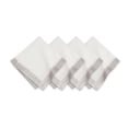 thumbnail image 1 of Servilletas metálicas para , 21 x 21 Pulgadas, Juego de 4, Blanco y Plateado, 1 of 7