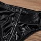 thumbnail image 5 of Lencería negra para mujer, bragas sexis con aspecto húmedo de PVC, corte alto frontal con cremallera y cinturón, ropa interior, calzoncillos para mujer, ropa de discoteca, 5 of 5