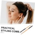 thumbnail image 1 of 2pcs Teasing Comb Set with Root Boosting Design and Fine Tooth Backcombing Brush for Travel, 1 of 4