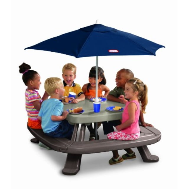little tikes fold 'n store table with market umbrella - Walmart.com - Walmart.com