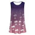 thumbnail image 5 of Wzzjkit Débardeurs pour Femmes Mode Col Rond Imprimé T-shirt Sans Manches Ample Blouse Débardeur, 5 of 5