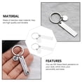 thumbnail image 6 of STRANDCHIC 2-Pack Blank Rectangle Keychain Pendants with Stainless Steel for Custom Crafting, 6 of 8