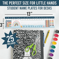 thumbnail image 3 of 25 Boho Teacher Name Plate for Desk Classroom - Tags Kindergarten, Student Plates pwm25, 3 of 4