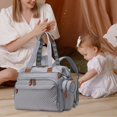 thumbnail image 1 of BELOVING Diaper Bag Backpack Travel Bag Large Capacity Wear Resistant with Shoes Compartment Pacifier Case for Clothes Trip Essentials Gray, 1 of 10
