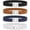 Black+Brown+Blue+White, variant on 4 Packs Women's Stretch Belts Skinny Waist Belt with Silver Buckle for Dresses Jeans
