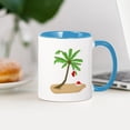 thumbnail image 3 of CafePress - Beach Christmas Mugs - 11 oz Ceramic Mug - Novelty Coffee Tea Cup, 3 of 4