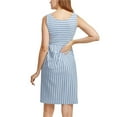 thumbnail image 4 of Ecavus Womens Maternity Tank Dress Sleeveless Knee Length Blue White Stripe M, 4 of 4