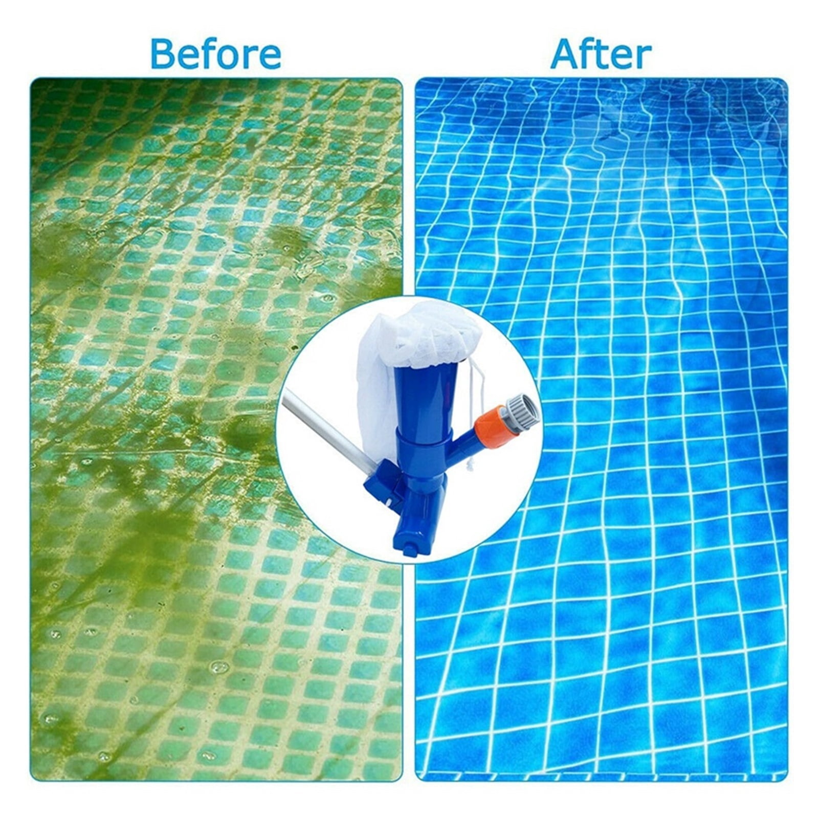Pool Vacuum Cleaner Swimming Pool Vacuum Connector Inlet Portable Detachable Cleaning Tool ,Great Suction Power