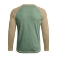 thumbnail image 6 of WRKEKC Mens Long Sleeve Tee Shirts Two Tone Raglan Crew Neck Long Sleeve Soft Knit Curved Hem Daily Casual Pullover Tops, 6 of 7