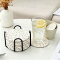 thumbnail image 5 of MMJ Placemats Natural Round Rope Woven Heat Resistant Table Mats Multipurpose Indoor Outdoor Dining Table Protection Set of 8, 5 of 5
