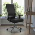 thumbnail image 2 of Flash Furniture HERCULES Series 24/7 Intensive Use 300 lb. Rated Black LeatherSoft Multifunction Ergonomic Office Chair with Seat Slider, 2 of 9