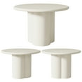 thumbnail image 6 of Kithkasa Modern Round Dining Table for 4, Circle Dining Room Table 45" with Pedestal, Dining Table for Kitchen Dining Room,White(Table Only), 6 of 7