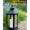 thumbnail image 5 of 3"x4" Outdoor Waterproof Flameless Candles with Remote and Timers, LED Candles, Battery Operated Candles, Electric Fake Pillar Candles for Patio, Porch, and Lanterns Decor (White), 5 of 15