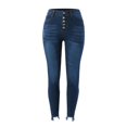 thumbnail image 5 of Mashaouyo Women's Jeans Womens Classic Jeans Casual Slim High Waist Blue Denim Pencil Pants Trousers Clothing Sale, 5 of 7