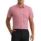 thumbnail image 5 of Camisas de vestir a cuadros INSPIRE CHIC para hombres, de algodón, de manga corta, con botones y bolsillo, camisa de gingham M roja, 5 of 6