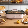 thumbnail image 4 of MAGNIFIQUE Pink 4 Quart Manual Slow Cooker with Ceramic Stoneware & Glass Lid, 4 of 8