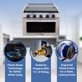 thumbnail image 5 of RecPro 21 Inch 3 Burner Propane RV Stove Gas Range without Hood, Silver, 5 of 12