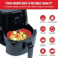 thumbnail image 3 of Air Fryer Silicone Liners for 2 to 3 QT Small Air Fryers, 2 Pack Square Non-Stick Reusable Air Fryer Liners Silicone Pot Basket Bowl Liner Baking Tray Air Fryer Accessories, Better than Paper Liners, 3 of 7