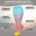 thumbnail image 3 of 3 Pairs Medical Sport Plus Size Compression Socks - 20-30mmhg Graduated Knee-High Support for Men & Women, Ideal for Soccer, Running, and Nurses, 3 of 6