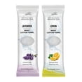 thumbnail image 1 of FabbPro Oshibori Toallas refrescantes de algodón de rizo húmedo (paquete de 50 8 x 8 pulgadas) – Toalla blanca ligeramente perfumada prehumedecida para usar caliente o fría – Aroma a limón y lavanda,, 1 of 5