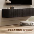 thumbnail image 4 of HOMCOM 55" Floating TV Stand for TVs up to 72 Inch, Black, 4 of 10