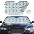 thumbnail image 2 of Daiia Turtles And Goldfish Windshield Sun Shade for Car SUV Truck (Small ), Car Sun Shade Windshield, Car Shades for Front Windows, Sunshade for Car Windshield, 2 of 7