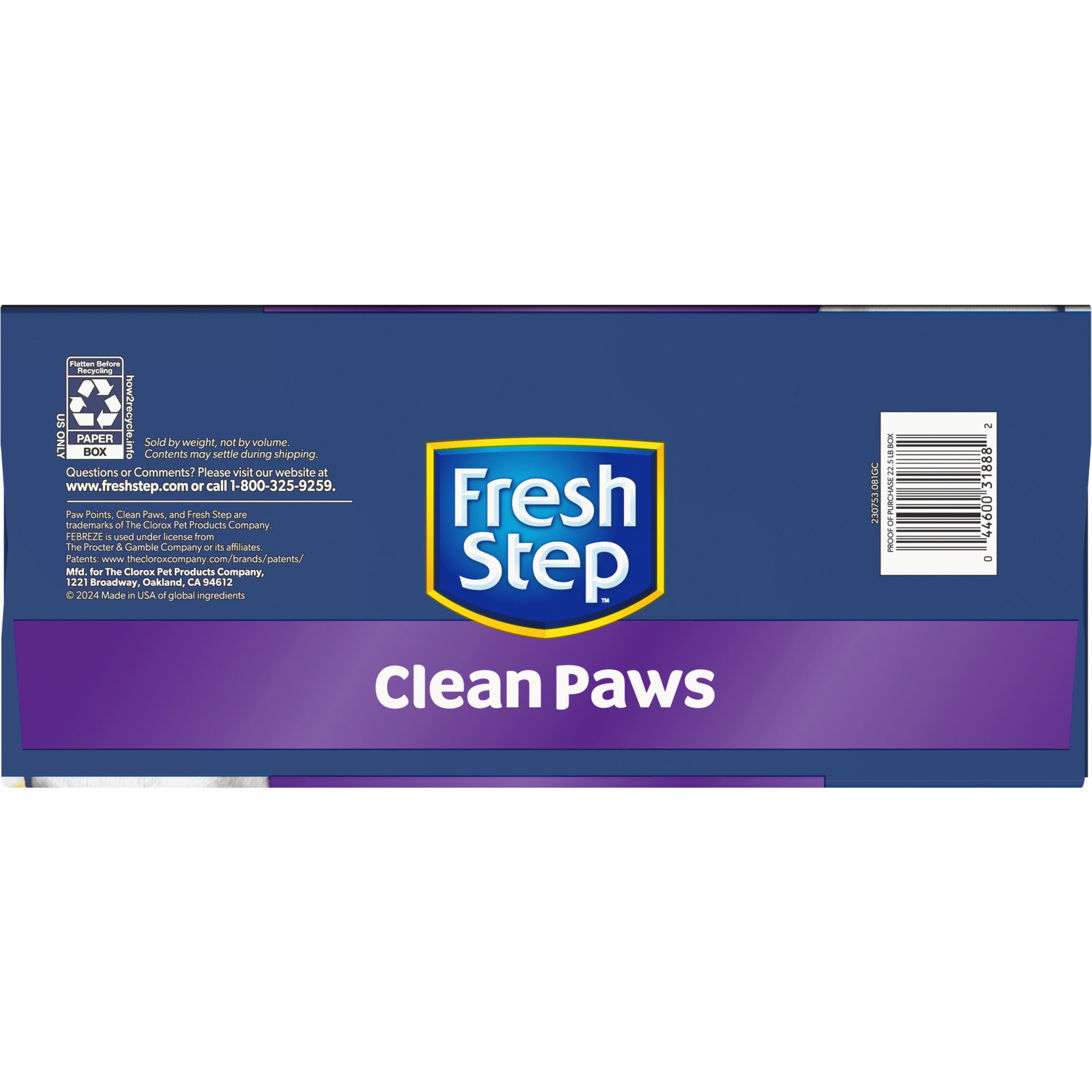 Fresh Step Clean Paws Multi-Cat Litter, lb Liberia Ubuy