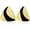 Black, variant on Cute Gold Glitter Triangle Stud Earrings Colorful Chic Alloy Sparkly Geometry Dangle Drop Earrings For Women