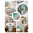 thumbnail image 4 of Cloth Napkins Abstract Gradient Striped Art Washable Soft Kitchen Dinner Napkin Set of 4, 4 of 9