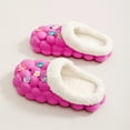 thumbnail image 4 of YLYL Womens House Slippers Bubble Slides with Flower Warm Fur Lined Non-Slip Winter Indoor Outdoor Shoes, 4 of 9