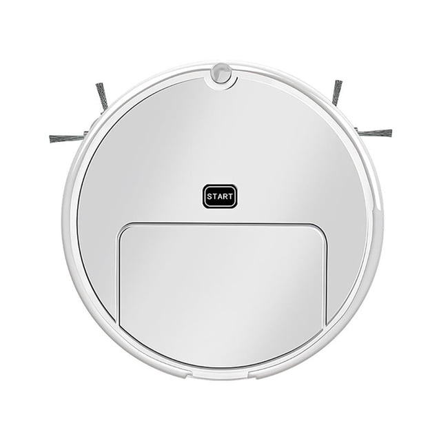 Bearachild Robot aspirador para el hogar, limpieza inteligente, trapeado en húmedo, barrido de polvo, robot limpiador inteligente recargable con Electrodomésticos Blanco