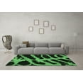 thumbnail image 3 of Ahgly Company Indoor Rectangle Abstract Emerald Green Modern Area Rugs, 5' x 7', 3 of 4