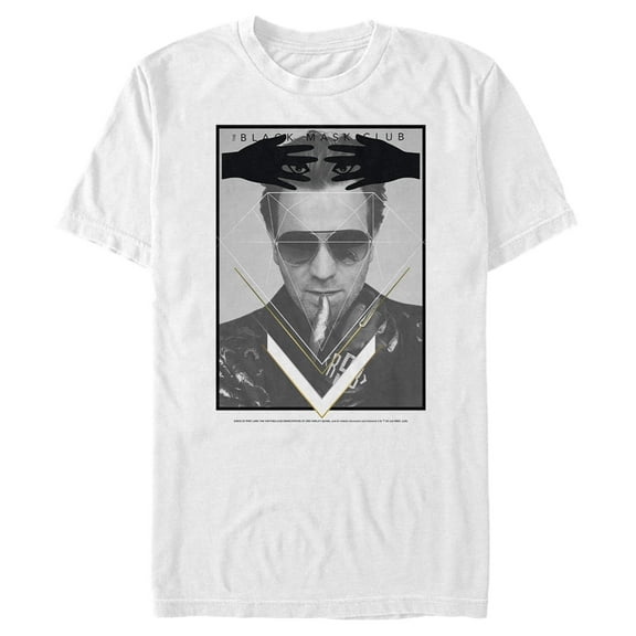 Men's Birds of Prey Mask Villain  Graphic Tee White Medium