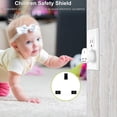 thumbnail image 5 of UK to US America Plug Adapter, LENCENT 2 Pack Grounded USA Visitors Travel Converter, Converts All Type G Plugs from, 5 of 5