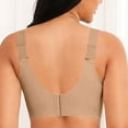 thumbnail image 4 of Qwertyu Jelly Bras for Women Plus Size Soft Wireless Push Up Bra Full Supportive Older Lift Back Coverage Bralette Khaki X-Large, 4 of 4