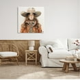thumbnail image 3 of Stupell Industries Boho Cowgirl Paisley Jacket Abstract Painting Gallery Wrapped Canvas Art Print Wall Art, 30 x 30, 3 of 8