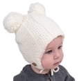 thumbnail image 2 of JAN & JUL Baby Toddler Kids Fall Winter Bear Beanie Hat (M: 6-24 Months, Cream Bear), 2 of 6